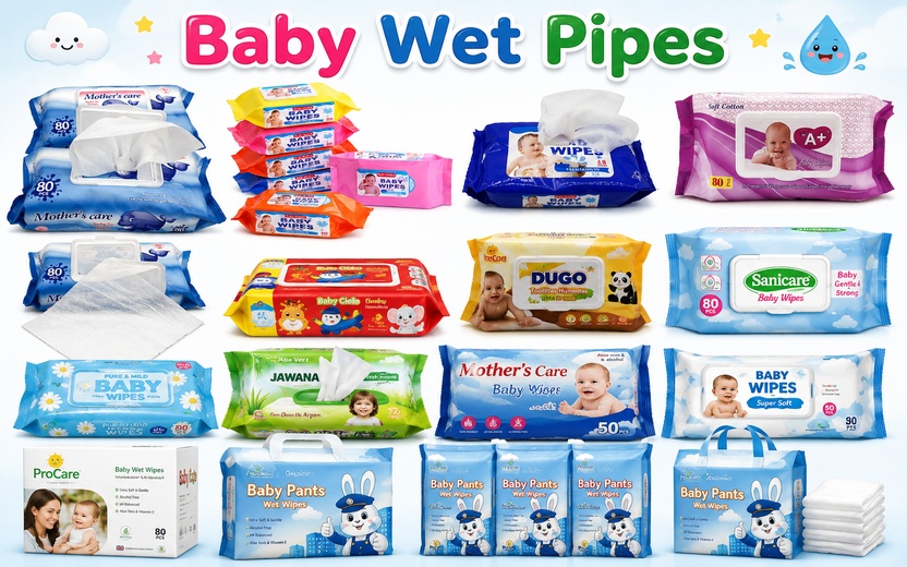 Baby wet wipes product range