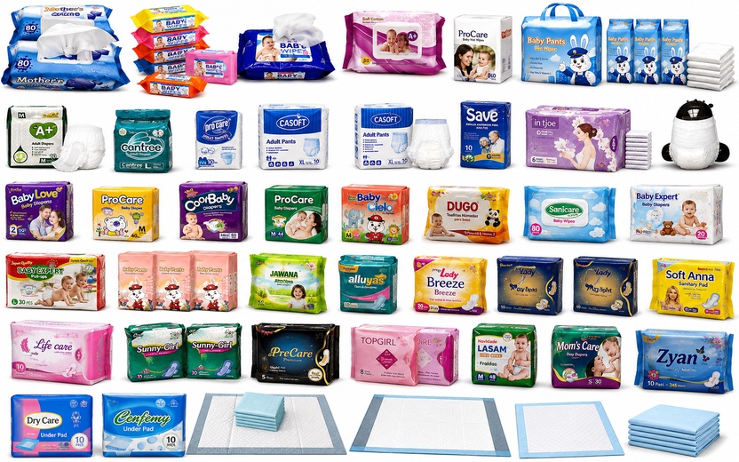Baby Care, Adult Care & Hygiene Essentials product range